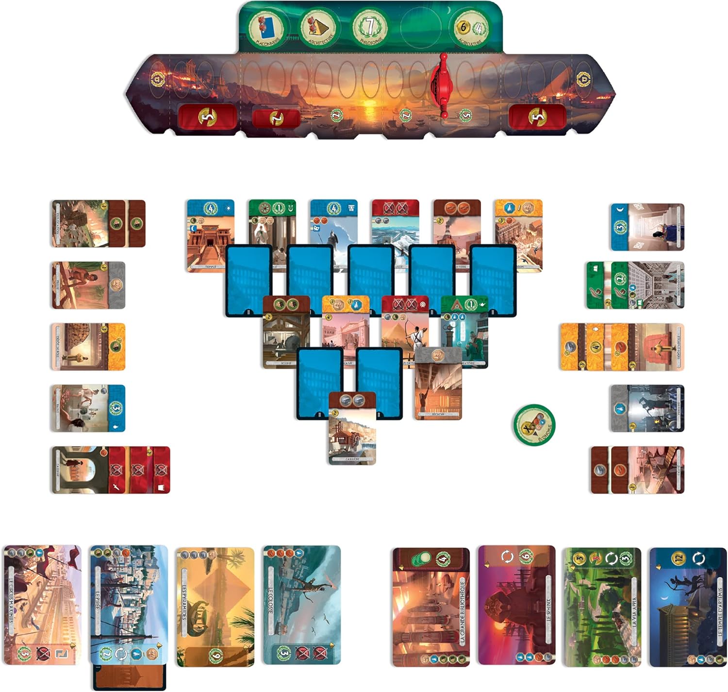 7 WONDERS - DUEL - WiredVillage Games - Repos Production