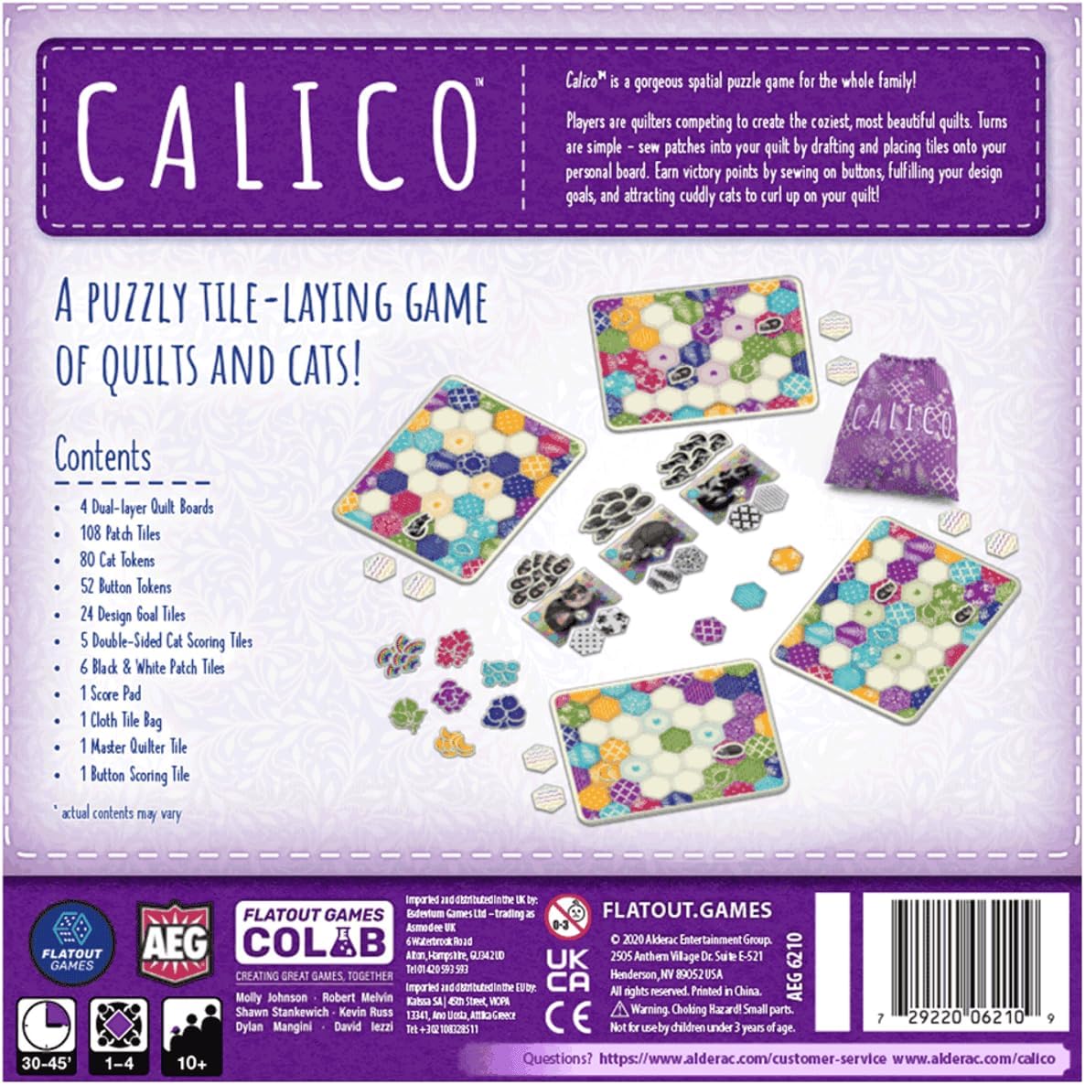 Calico - WiredVillage Games - Alderac Entertainment Group (AEG)