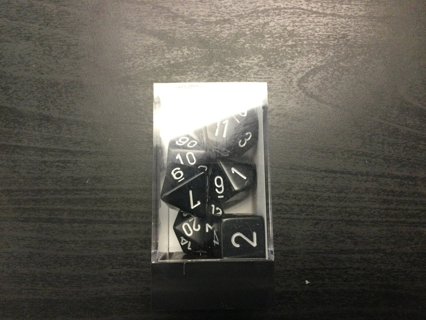 Chessex dice - Black - WiredVillage Games - Chessex