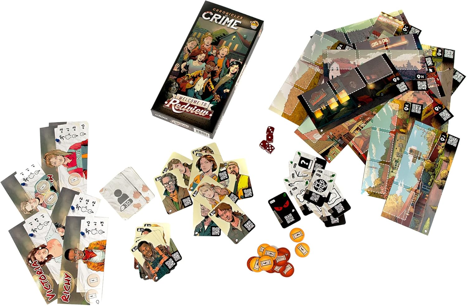 Chronicles of Crime Welcome to Redview - WiredVillage Games - Lucky Duck Games