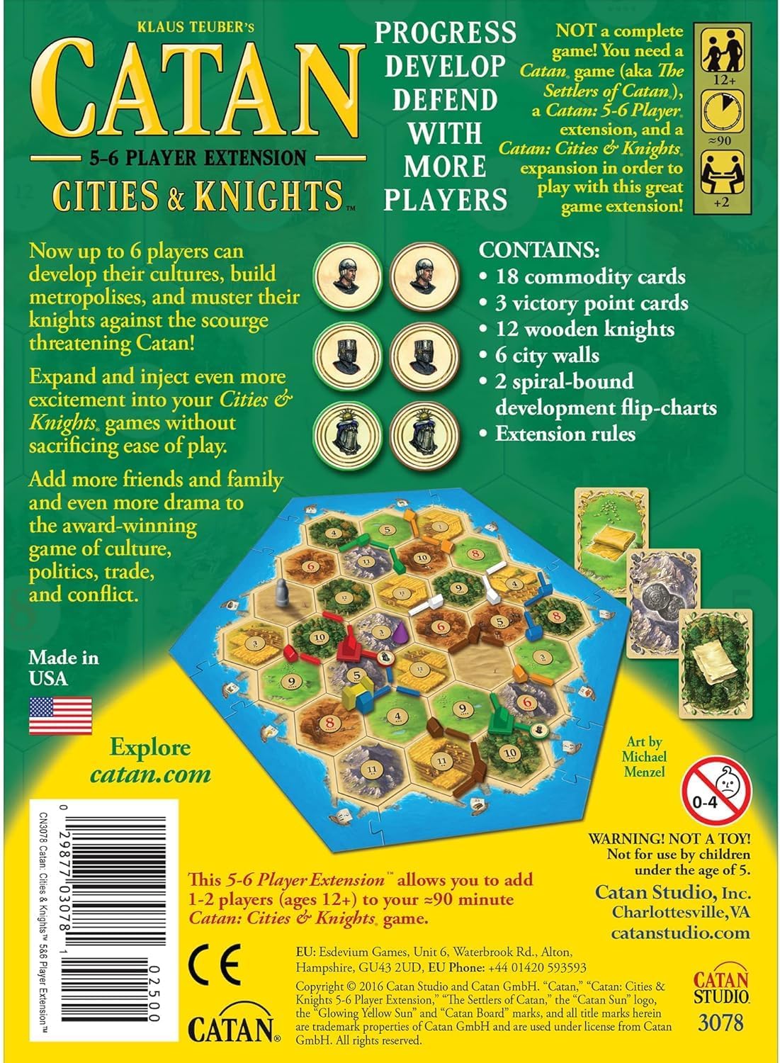 Cities & Knights 5 - 6 player expansion - WiredVillage Games - Wiredvillage Games