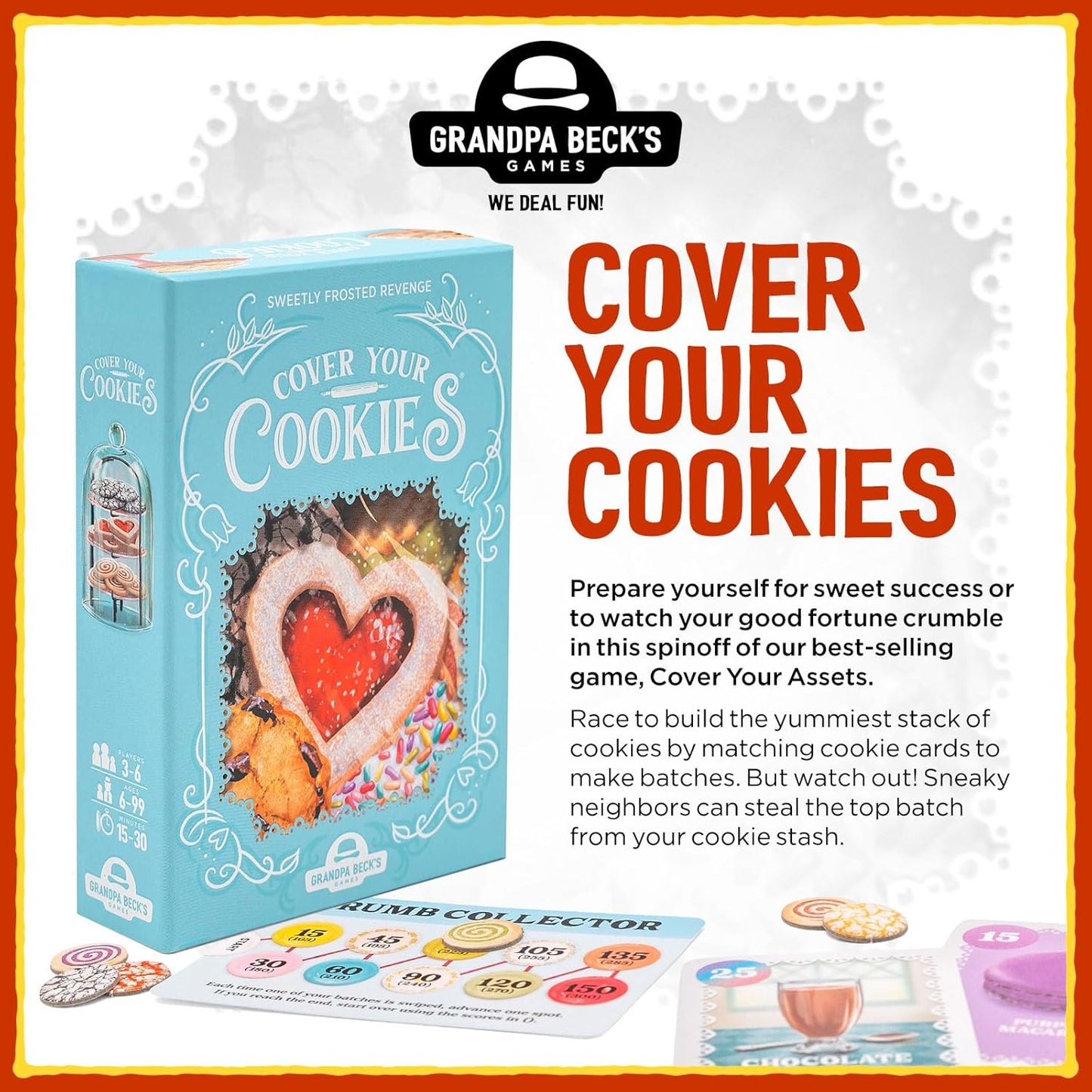 Cover Your Cookies - WiredVillage Games - Grandpa Beck