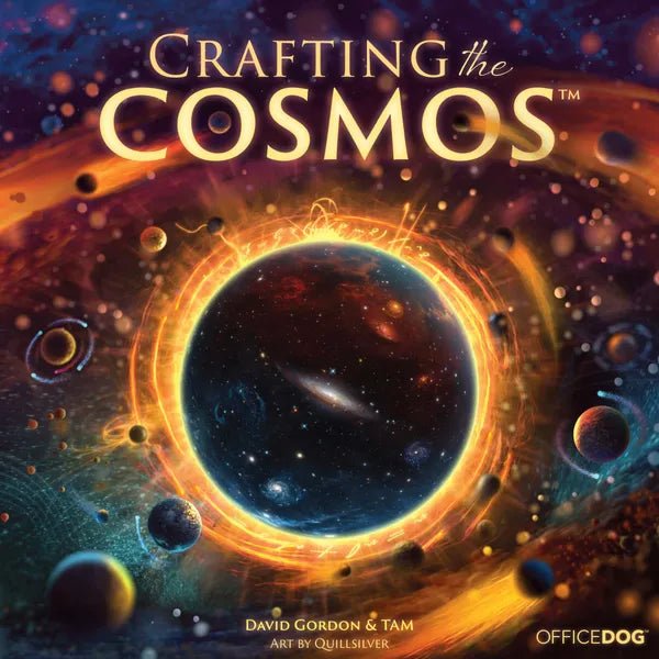 Crafting the Cosmos - Cosmic Engine - Building Strategy Game - Brand New - WiredVillage Games - Office Dog