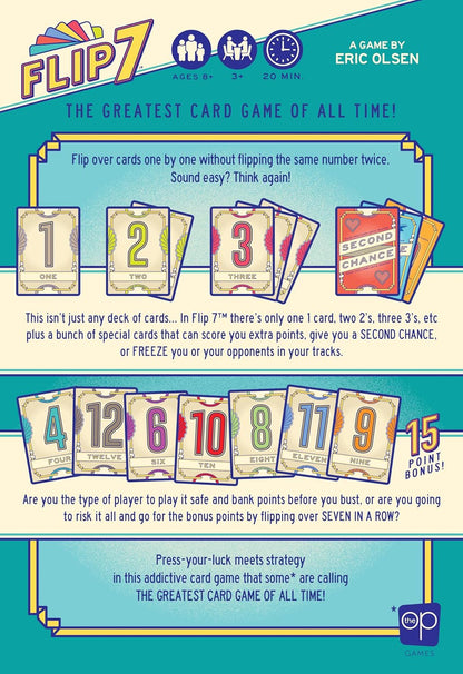 Flip 7 Card Game - WiredVillage Games - USAOPOLY