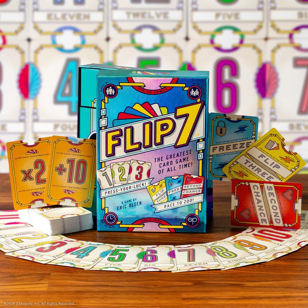 Flip 7 Card Game - WiredVillage Games - USAOPOLY