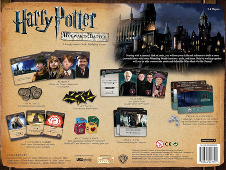 Harry Potter Hogwarts Battle Cooperative Deck Building Card Game - WiredVillage Games - USAOPOLY