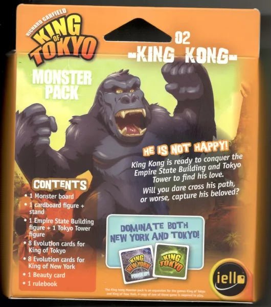 KING OF TOKYO/NEW YORK KING KONG MONSTER PACK - WiredVillage Games - Iello