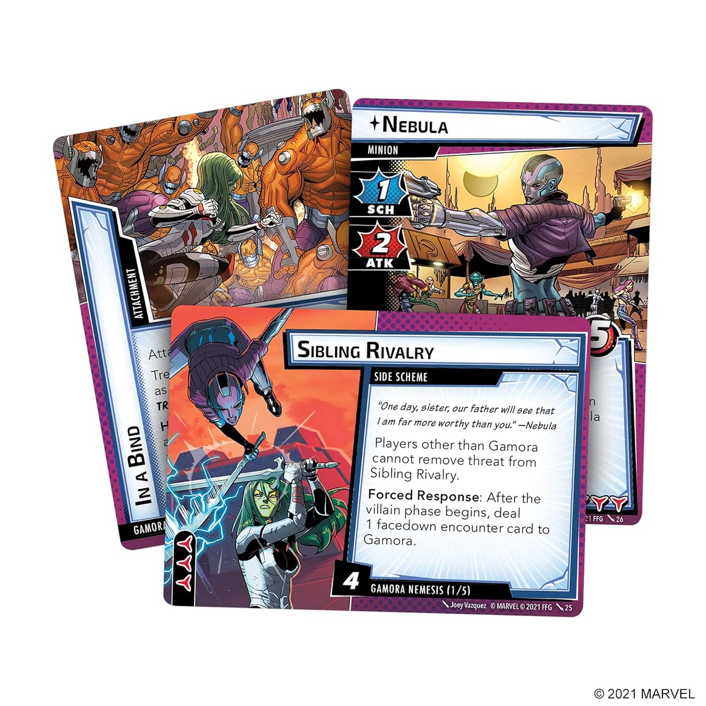 Marvel Champions The Card Game Gamora Hero Pack - WiredVillage Games - Fantasy Flight Games