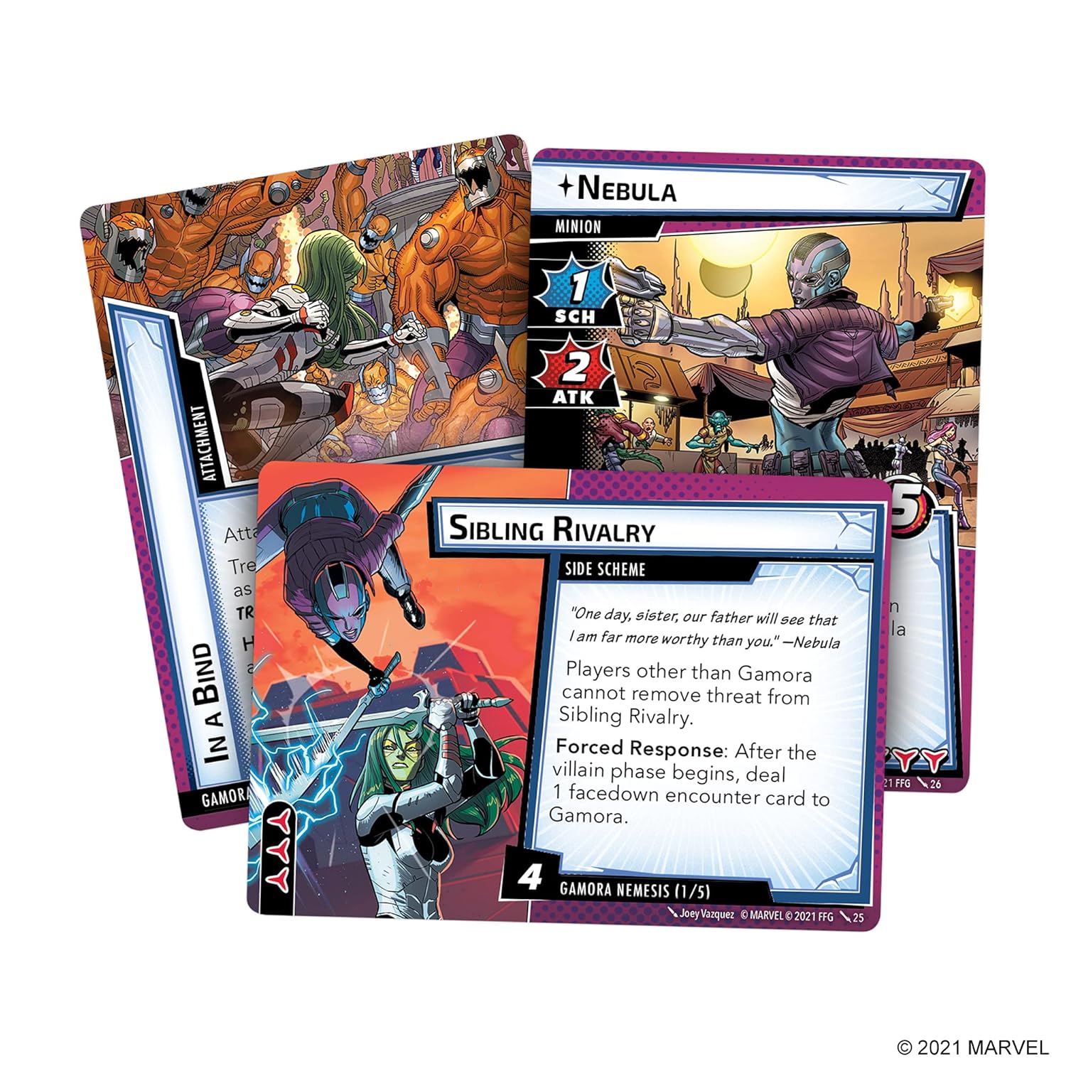 Marvel Champions The Card Game Gamora Hero Pack - WiredVillage Games - Fantasy Flight Games