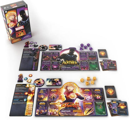 Marvel Dice Throne 2 - Hero Box #1 - Captain Marvel & Black Panther - WiredVillage Games - Roxley Games