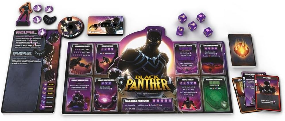 Marvel Dice Throne 2 - Hero Box #1 - Captain Marvel & Black Panther - WiredVillage Games - Roxley Games