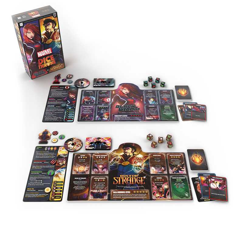 Marvel Dice Throne : 2 Hero Box - Black Widow, Doctor Strange - WiredVillage Games - Roxley Games