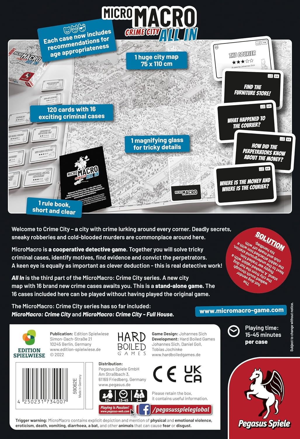 MicroMacro: Crime City 3: All In - WiredVillage Games - Pegasus Spiele