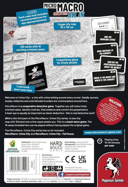 MicroMacro: Crime City 3: All In - WiredVillage Games - Pegasus Spiele