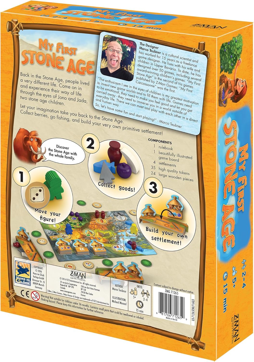 My First Stone Age Board Game - WiredVillage Games - Z - Man Games