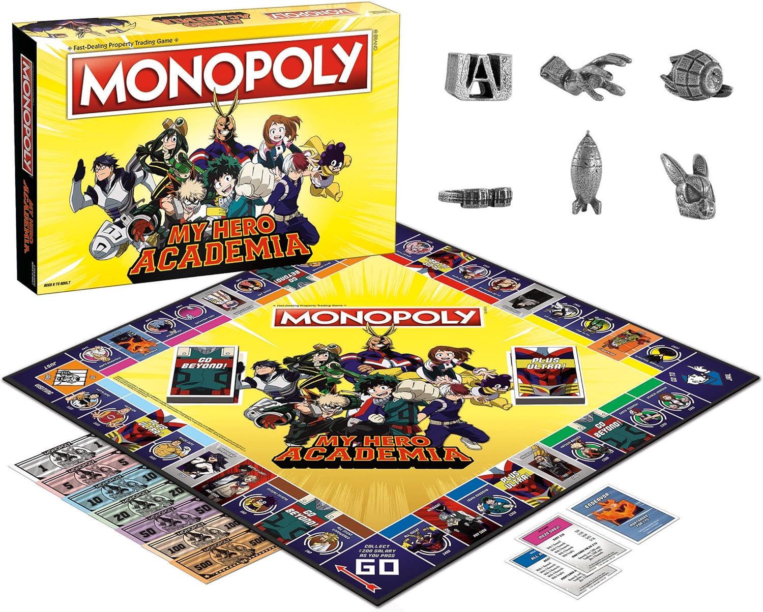 My Hero Academia Monopoly - WiredVillage Games - USAOPOLY