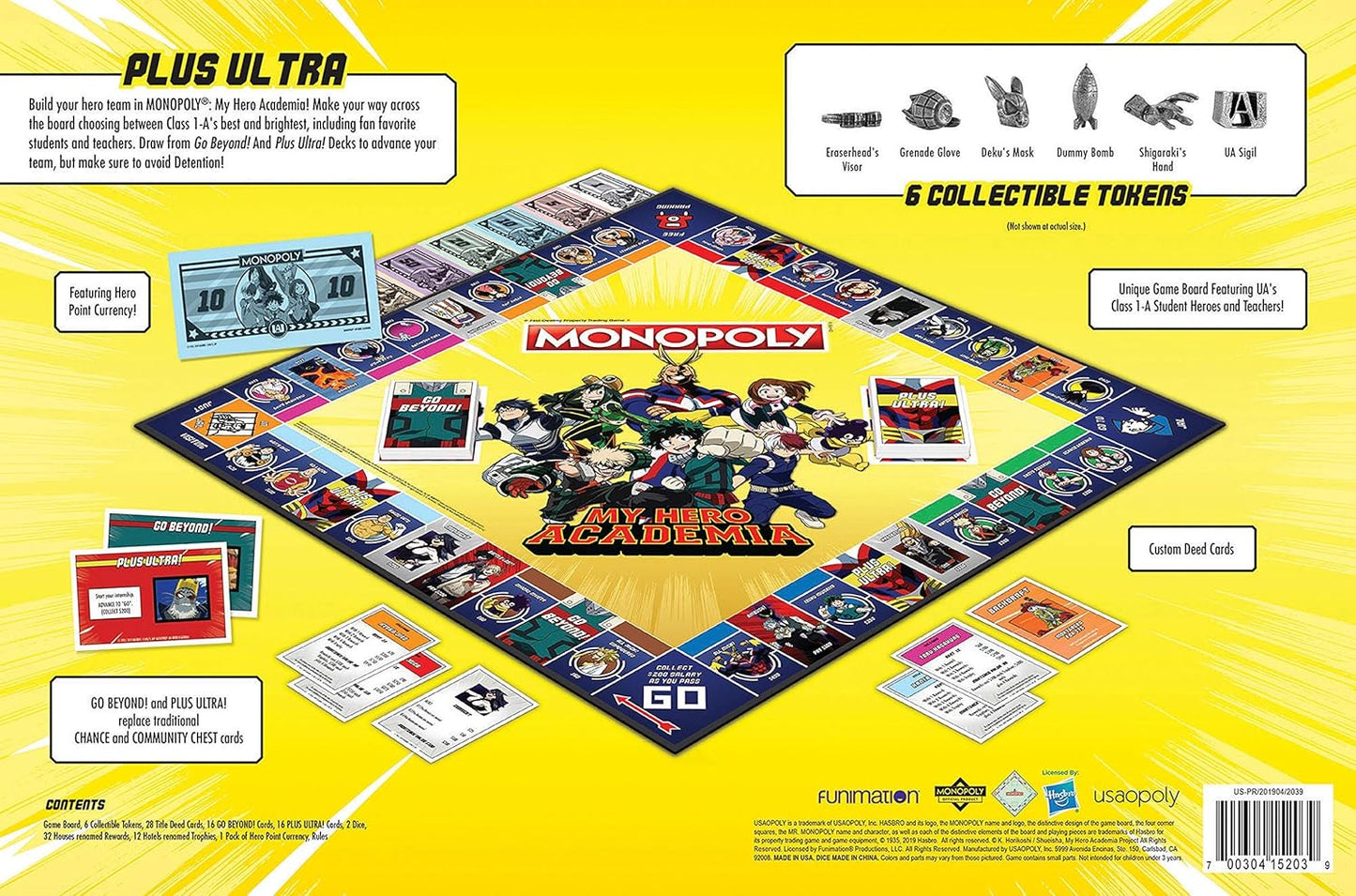 My Hero Academia Monopoly - WiredVillage Games - USAOPOLY
