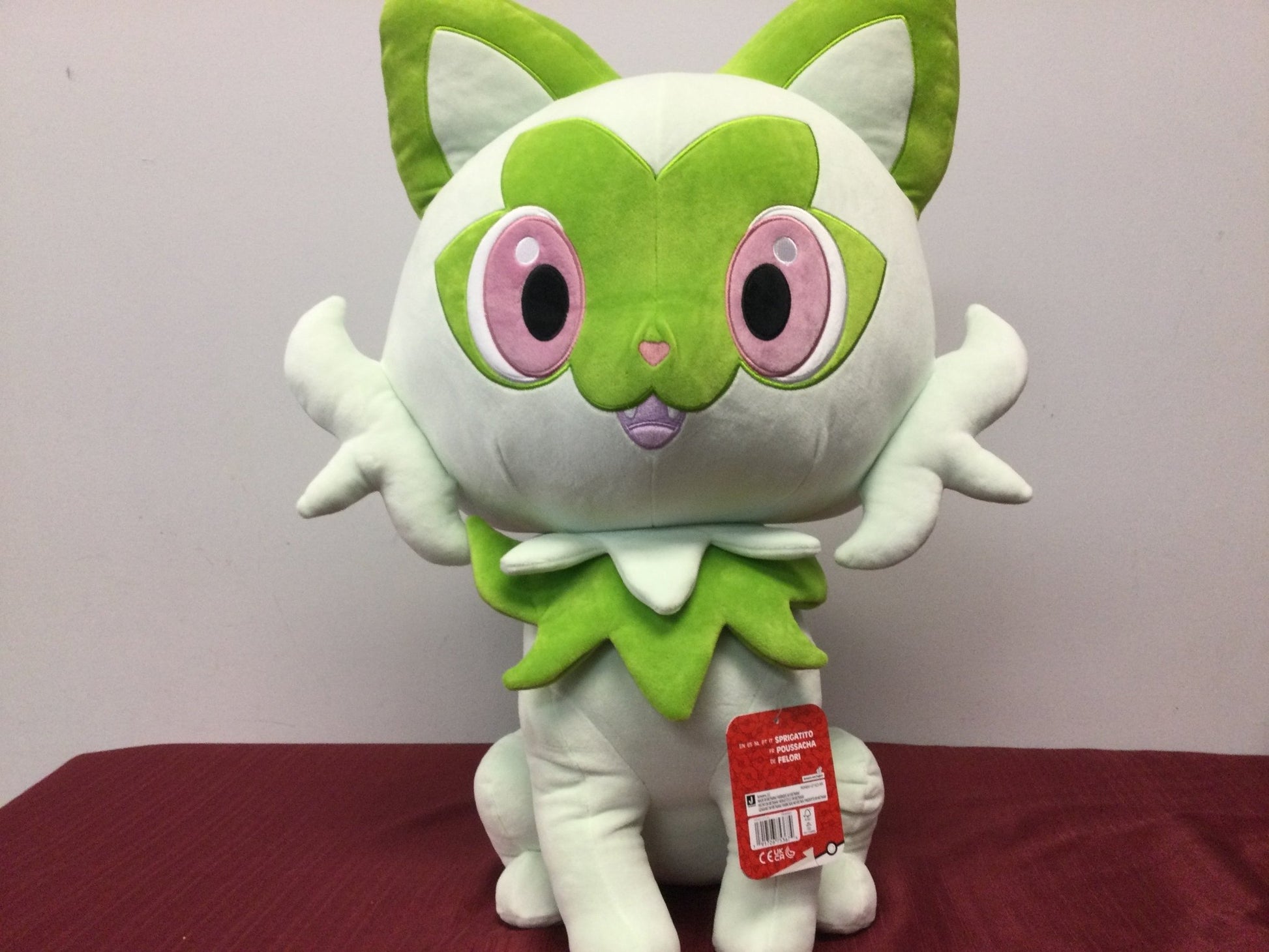 Pokémon Sprigatitto oversized plush - WiredVillage Games - The Pokémon Company