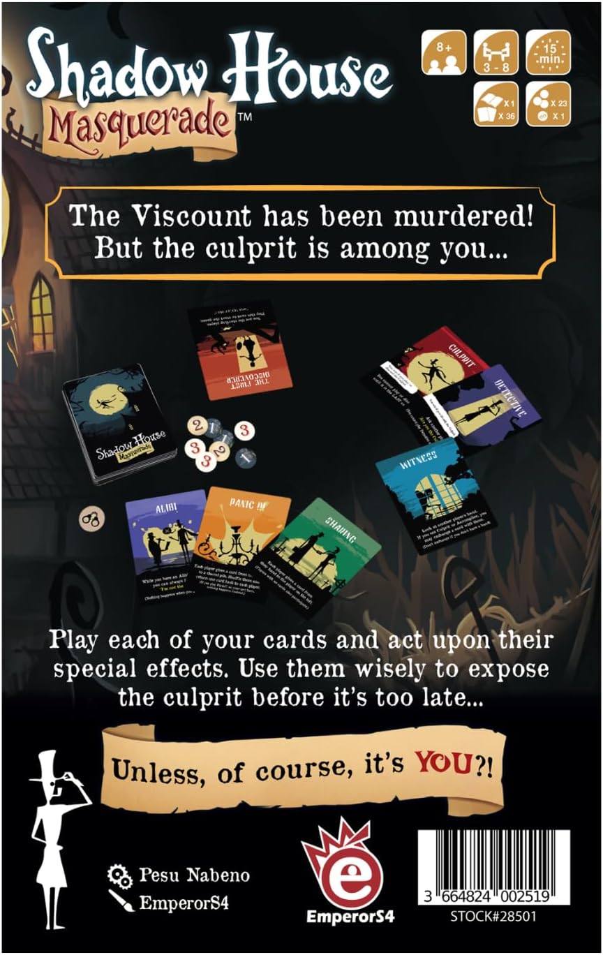Shadow House Masquerade - WiredVillage Games - Blue Orange