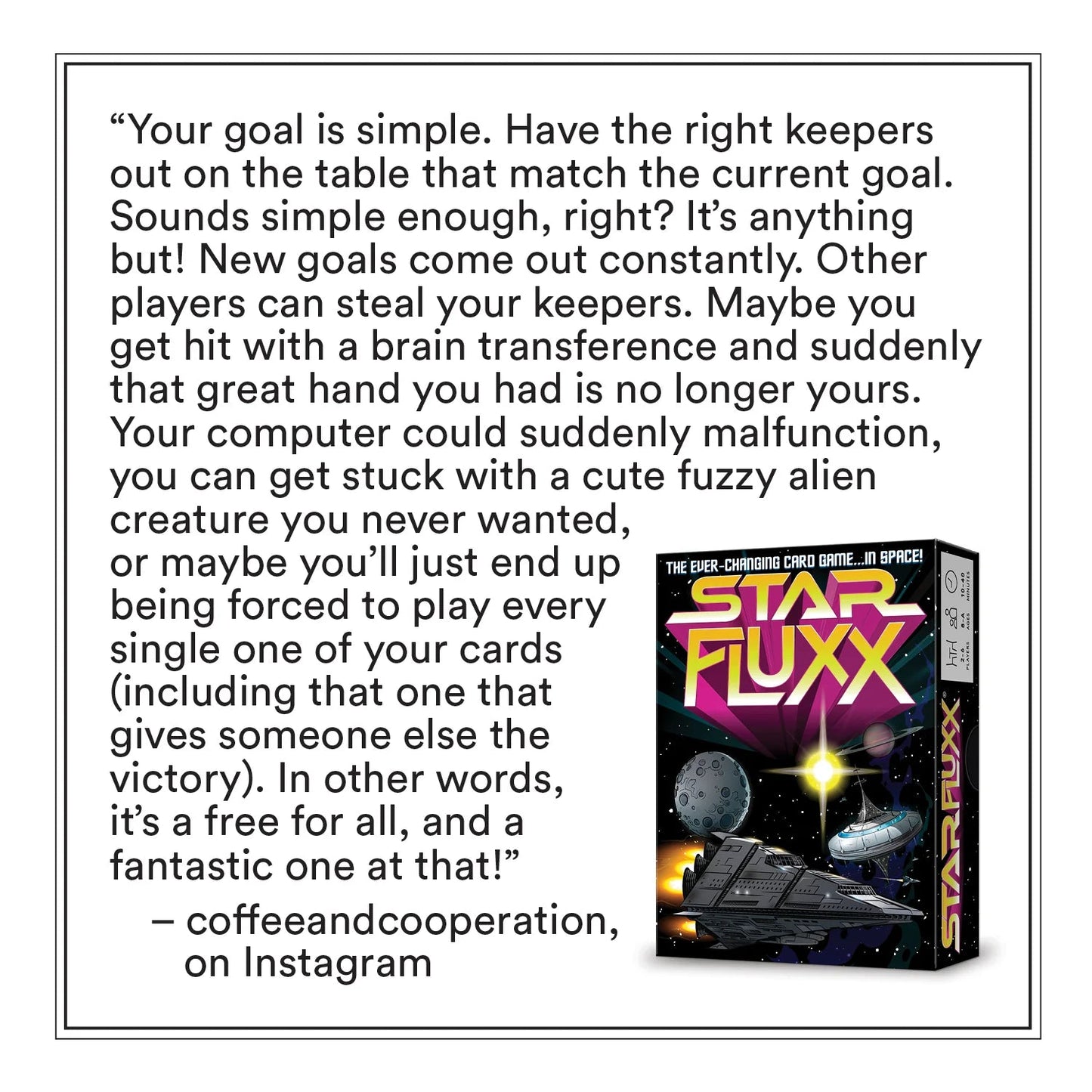 Star Fluxx - WiredVillage Games - looney Labs