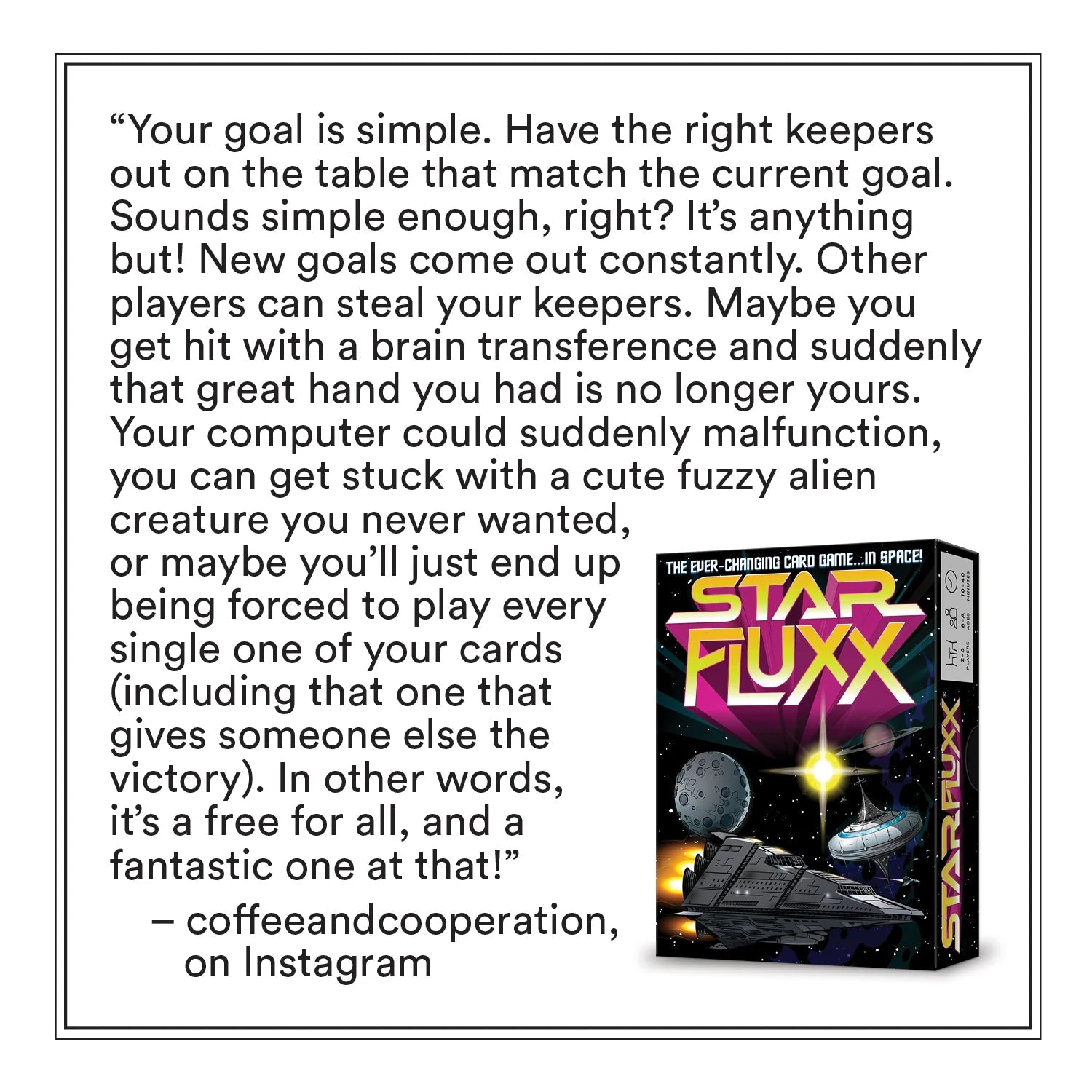 Star Fluxx - WiredVillage Games - looney Labs