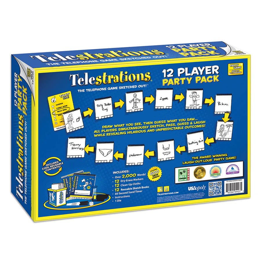 Telestrations 12 Player - Party Pack - WiredVillage Games - The Op