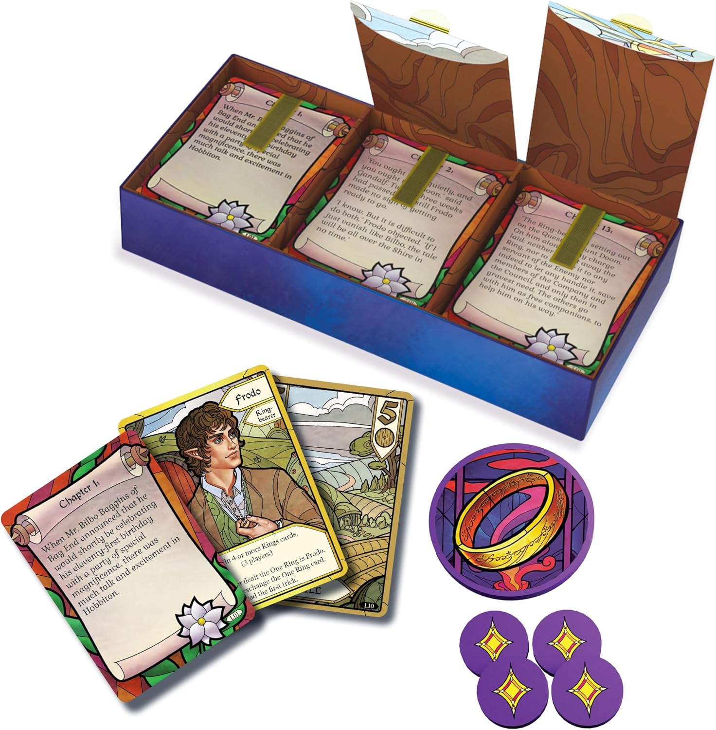 The Lord of The Rings The Fellowship of The Ring Trick - Taking Game - WiredVillage Games - Office Dog