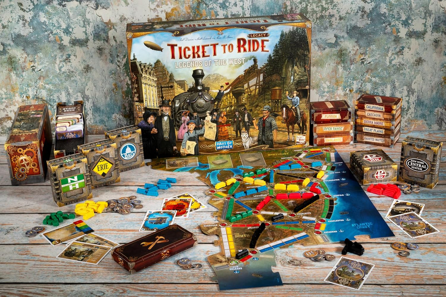 Ticket to Ride Legends Of The West - WiredVillage Games - Days of Wonder