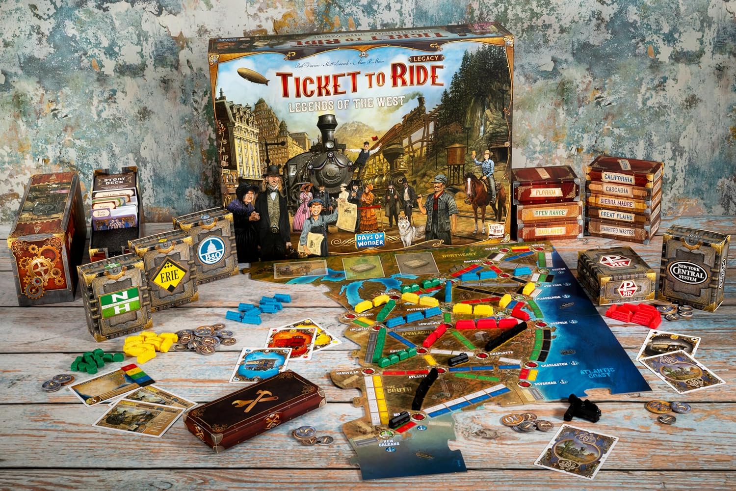Ticket to Ride Legends Of The West - WiredVillage Games - Days of Wonder