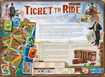 Ticket to Ride Legends Of The West - WiredVillage Games - Days of Wonder