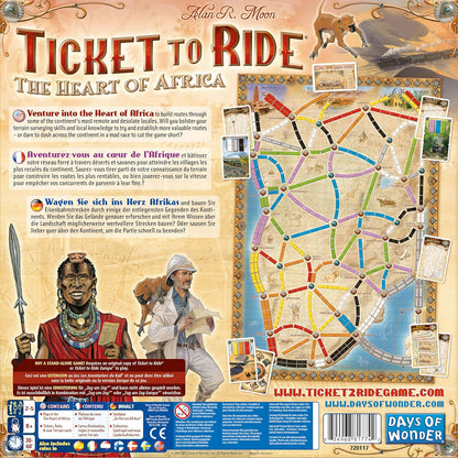 TICKET TO RIDE: MAP #3 - AFRICA - WiredVillage Games - Days of Wonder