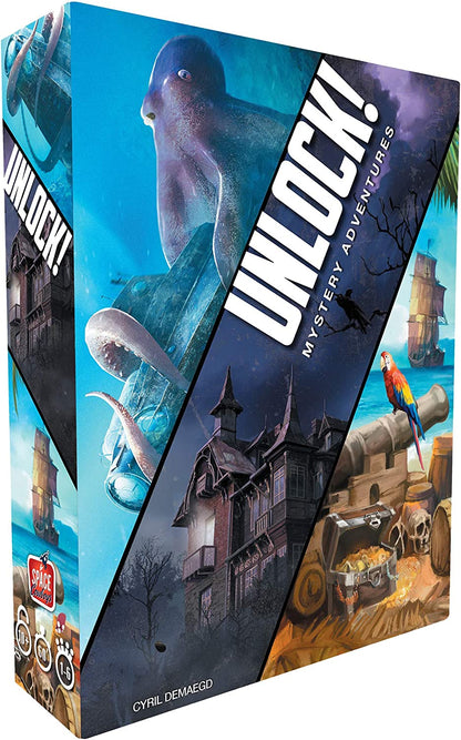 UNLOCK! Mystery Adventures Card Game - WiredVillage Games - Space Cowboys