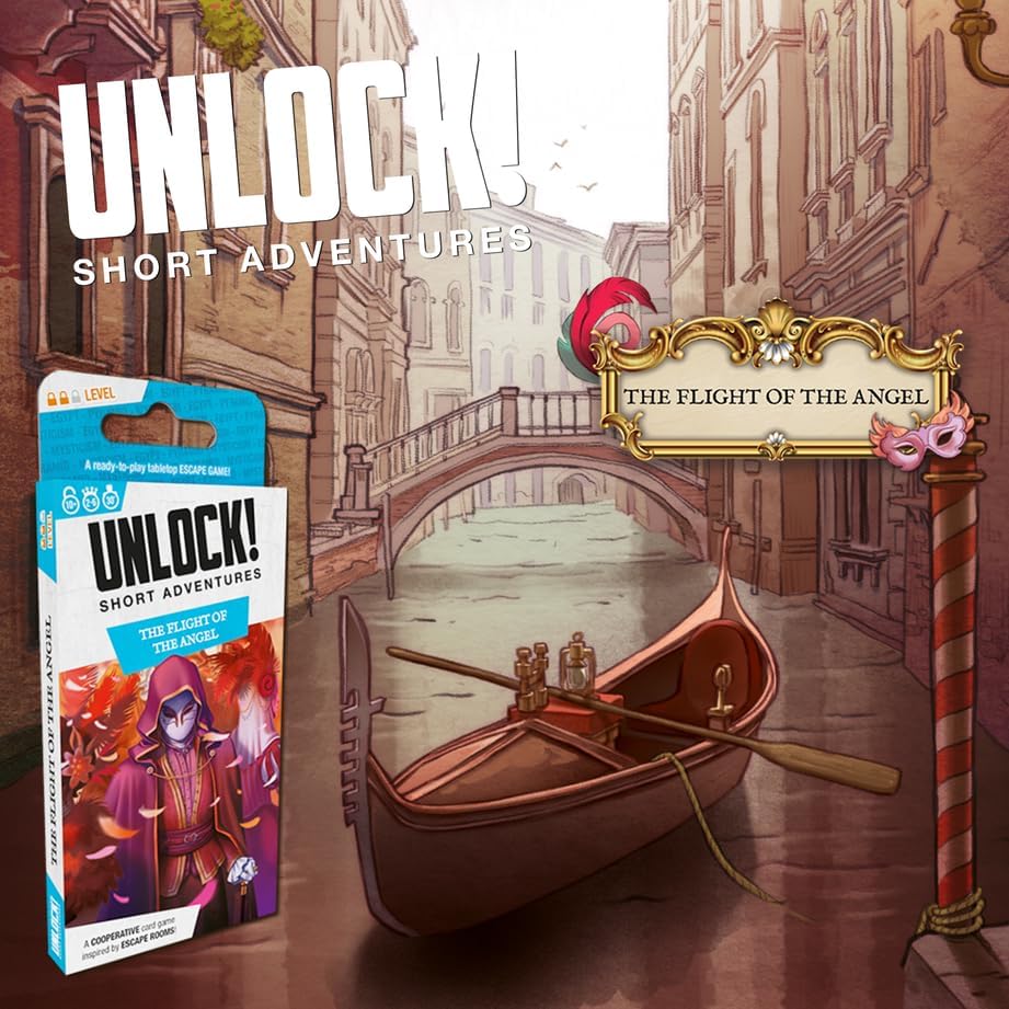 UNLOCK! - SHORT ADVENTURE #3: THE FLIGHT OF THE ANGEL - 1 PACK - WiredVillage Games - Space Cowboys