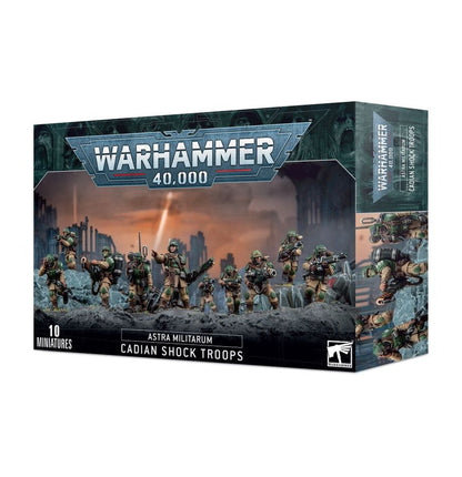 Warhammer 40k Astra Militarum: Cadian Shock Troops - WiredVillage Games - Games Workshop
