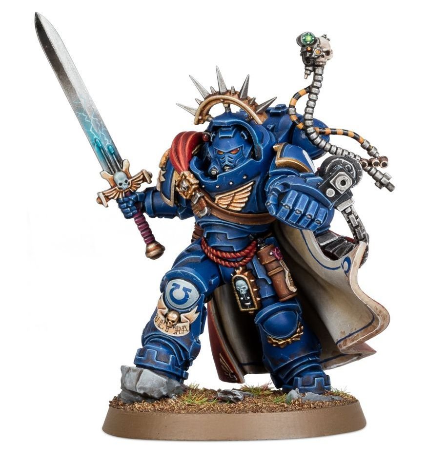 Warhammer 40k Space Marines Captain in Gravis Armour - WiredVillage Games - Games Workshop