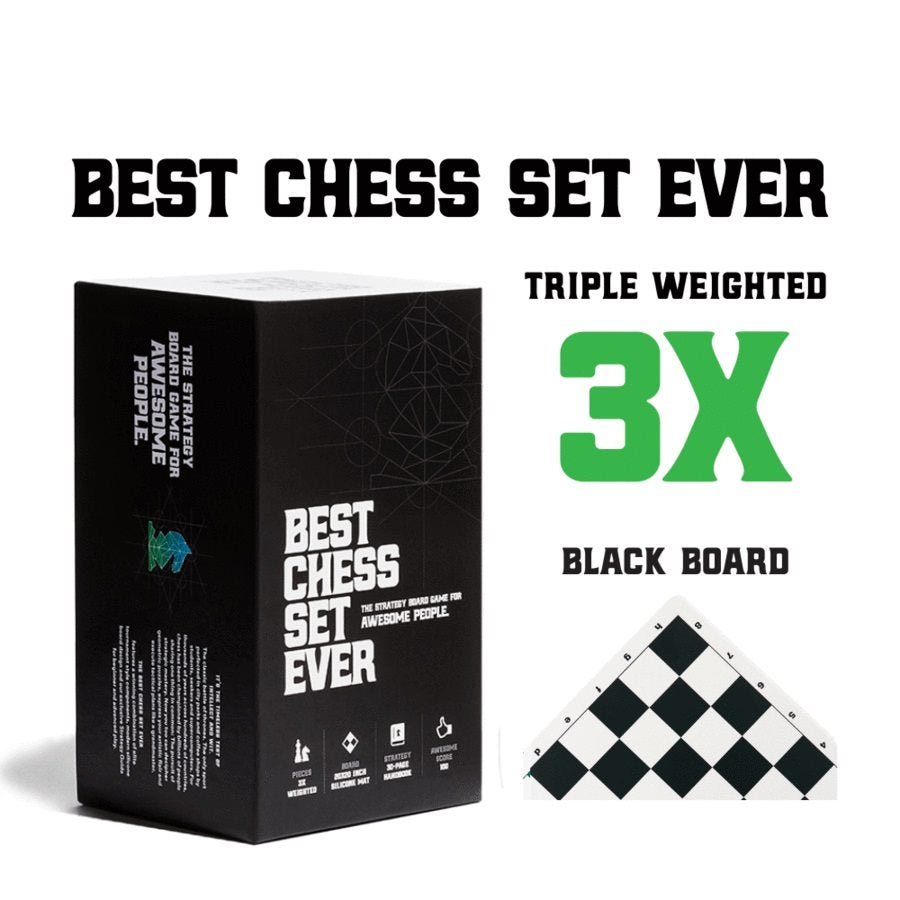Best Chess Set Ever (Black and Green Reversible) - WiredVillage Games - Chess Geeks