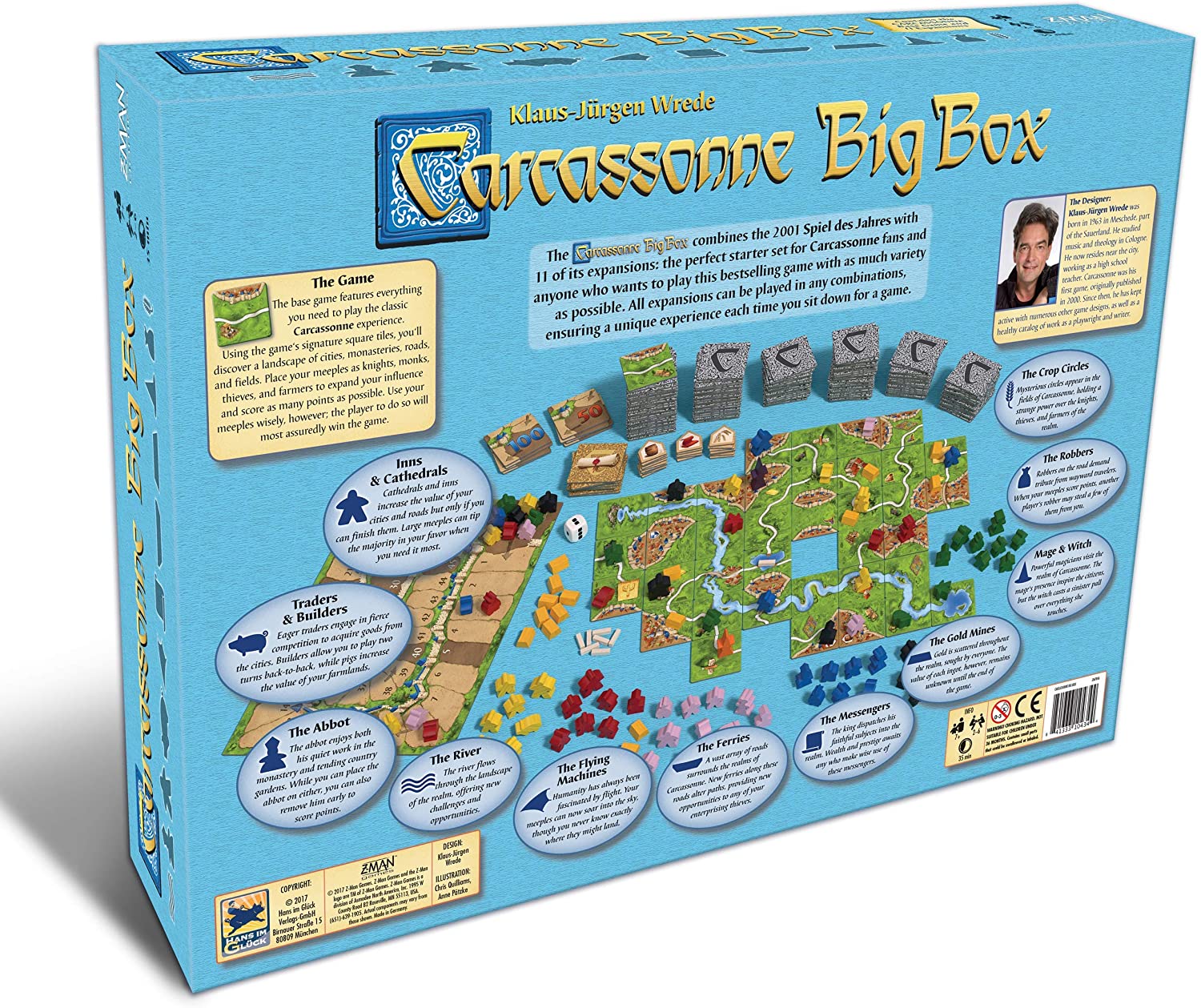 Carcassonne Big Box Board Game - WiredVillage Games - Z - Man Games
