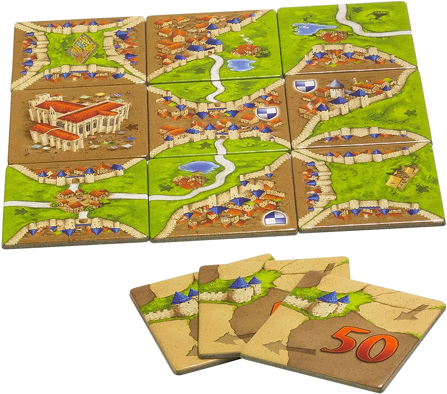 Carcassonne EXPANSION 1 : Inns & Cathedrals - WiredVillage Games - Z - Man Games