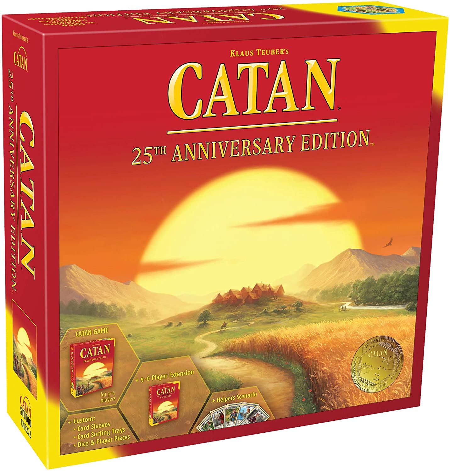 CATAN Board Game 25th Anniversary Edition - WiredVillage Games - Catan Studio