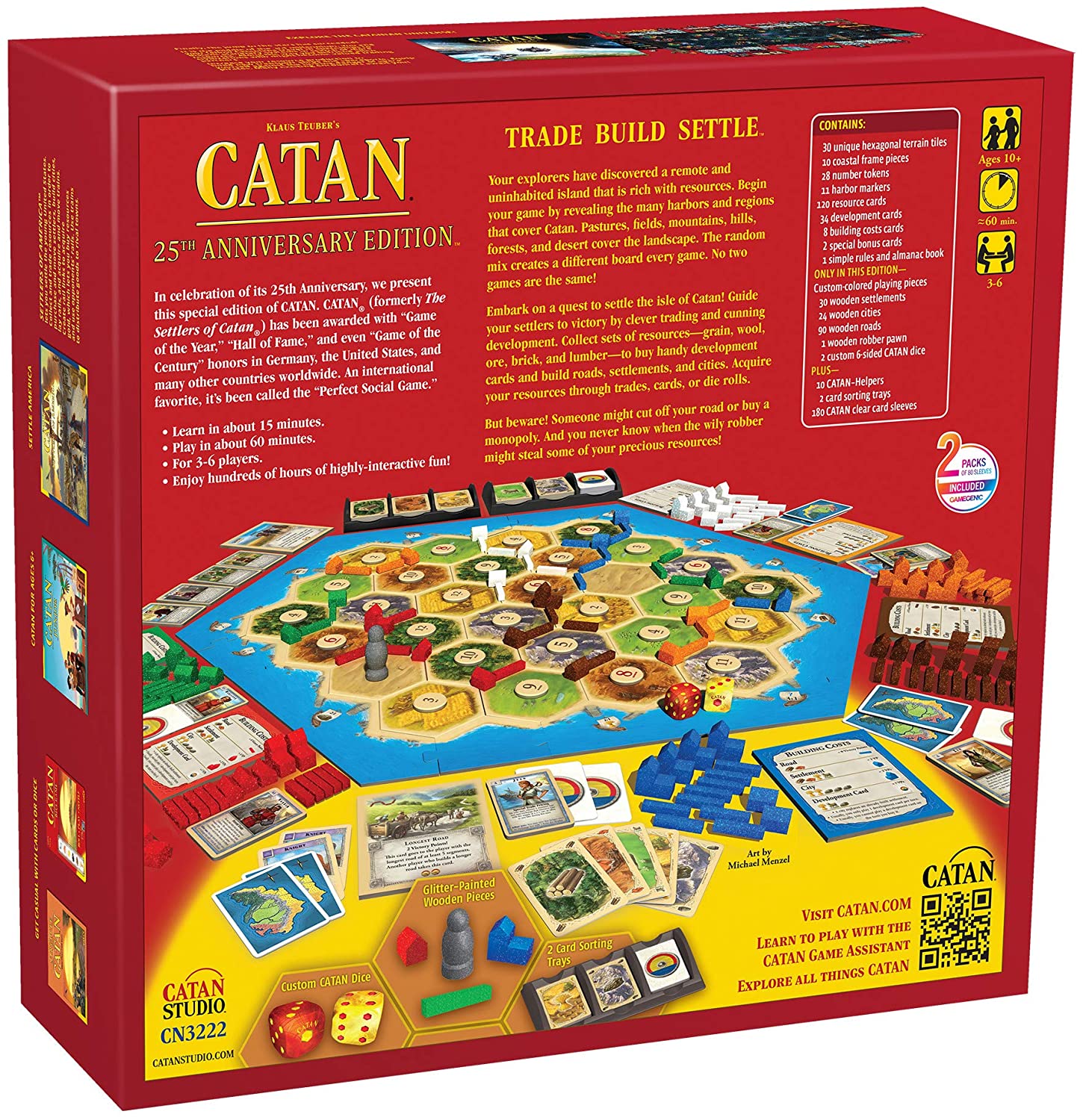 CATAN Board Game 25th Anniversary Edition - WiredVillage Games - Catan Studio