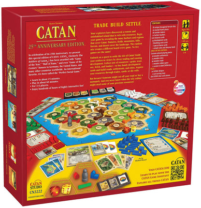 CATAN Board Game 25th Anniversary Edition - WiredVillage Games - Catan Studio