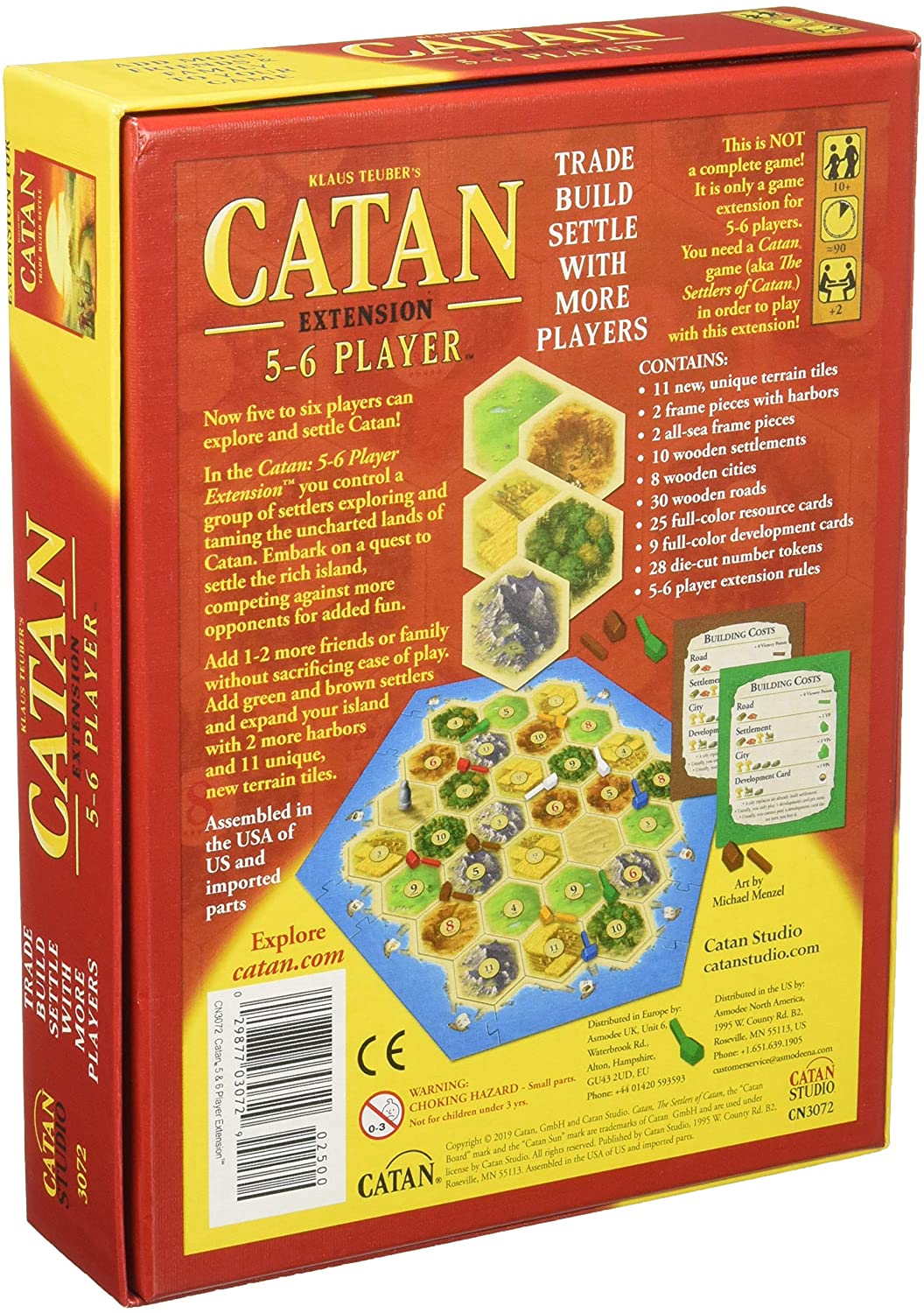 Catan Board Game Extension 5 - 6 PLAYERS - WiredVillage Games - Catan Studio