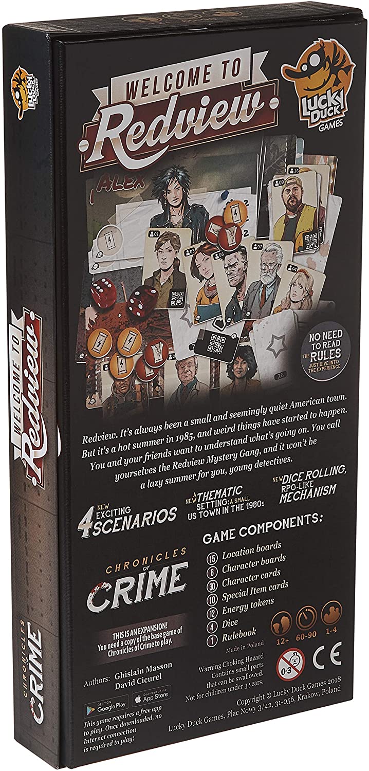 Chronicles of Crime Welcome to Redview - WiredVillage Games - Lucky Duck Games