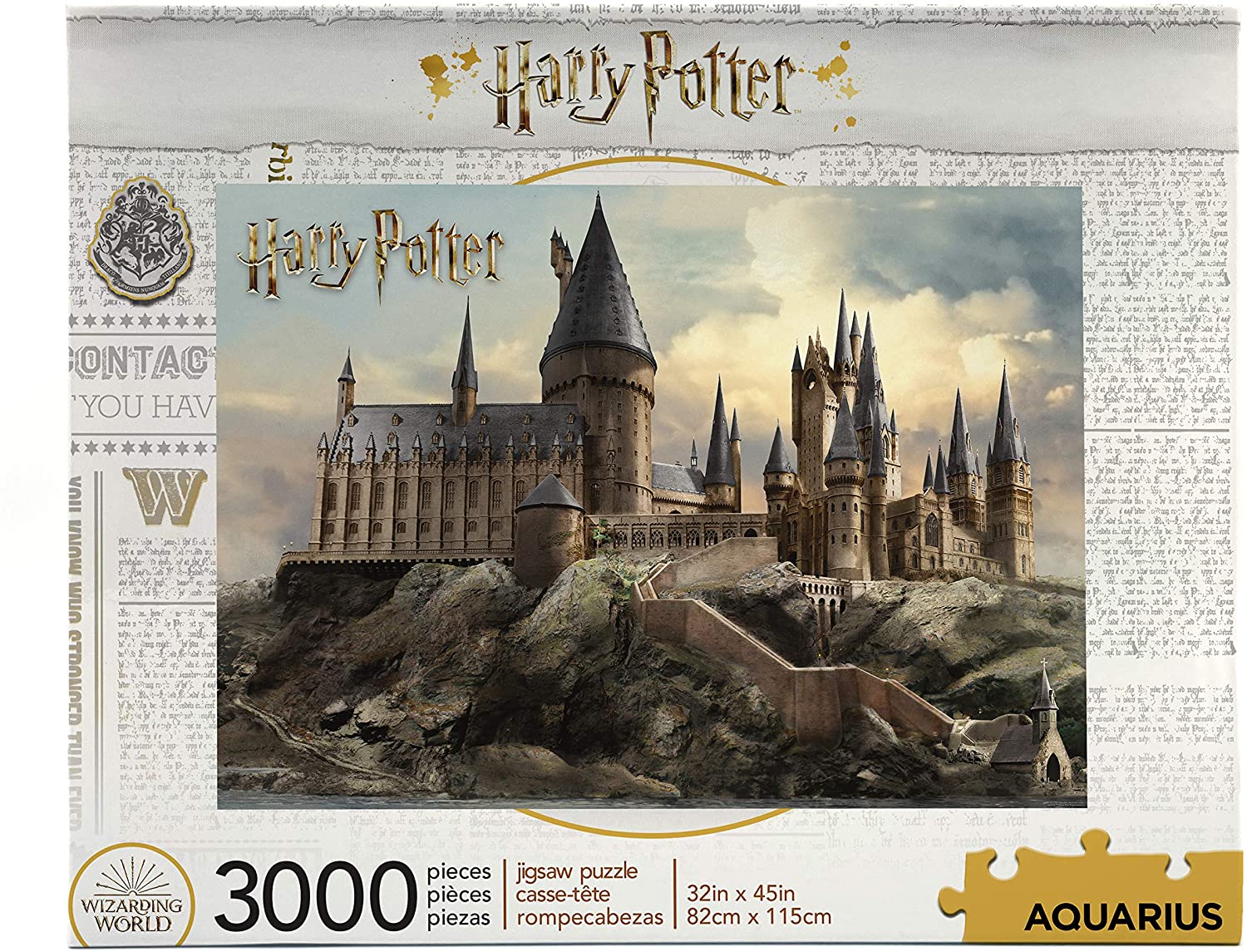 Harry Potter Puzzle Hogwarts Castle (3000 Piece Jigsaw Puzzle) - WiredVillage Games - Aquarius