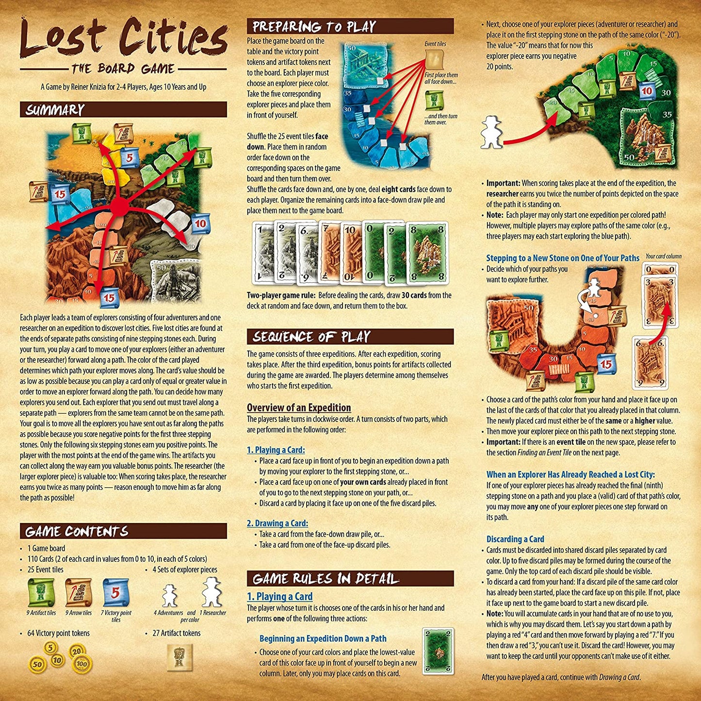 Lost Cities The Board Game - WiredVillage Games - Thames & Kosmos