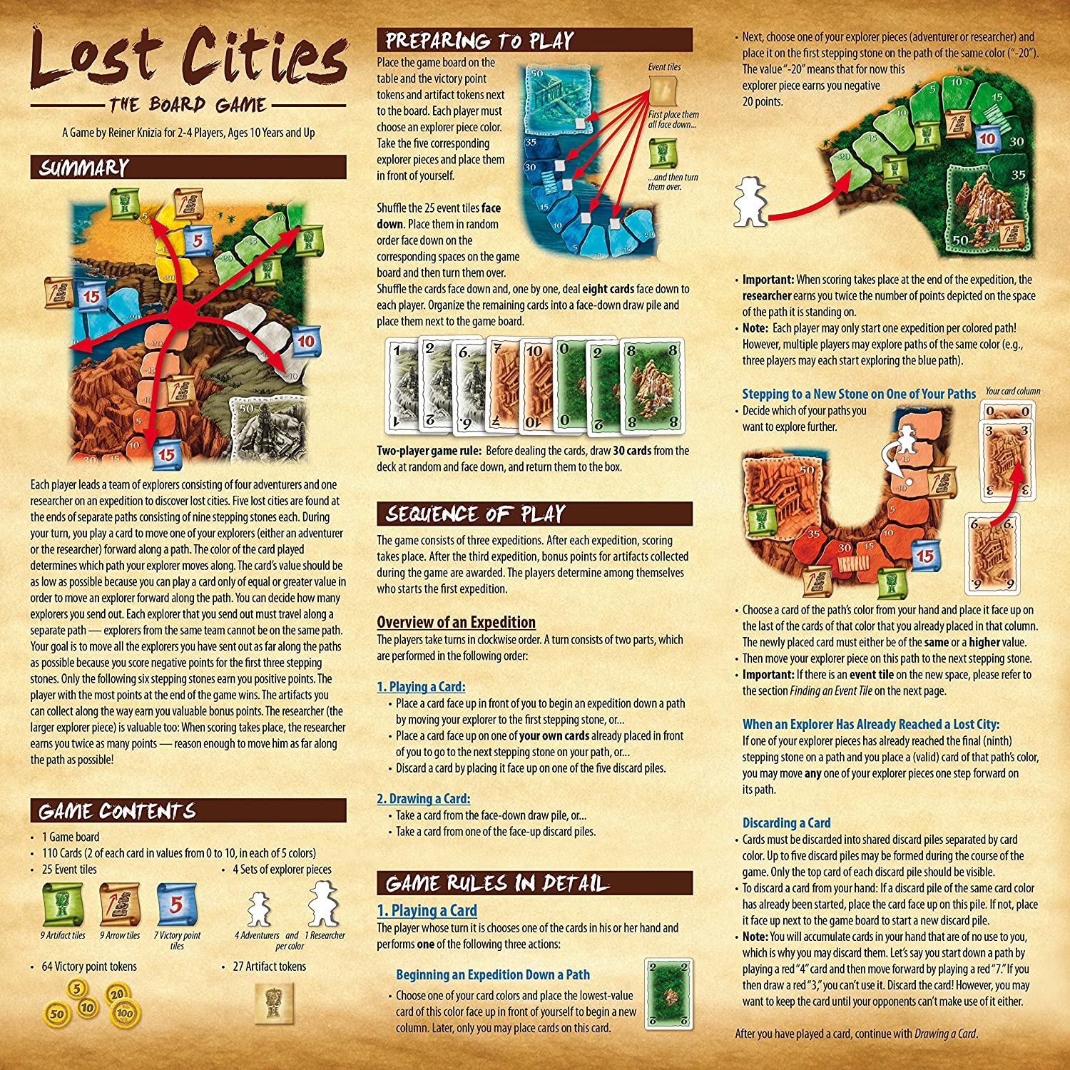 Lost Cities The Board Game - WiredVillage Games - Thames & Kosmos