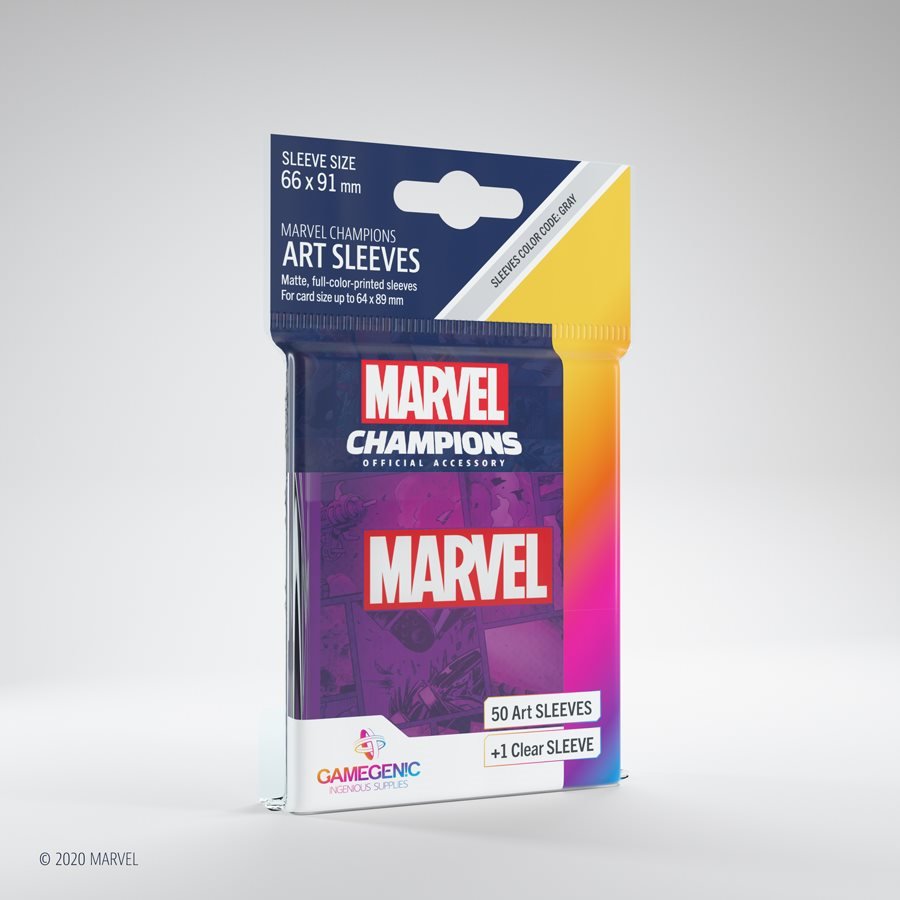 Marvel Art Sleeves: Marvel Purple - WiredVillage Games - Gamegenic