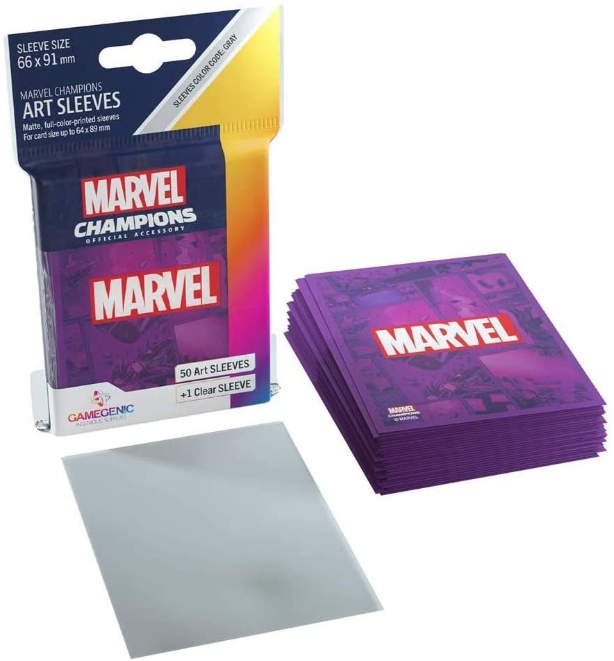 Marvel Art Sleeves: Marvel Purple - WiredVillage Games - Gamegenic