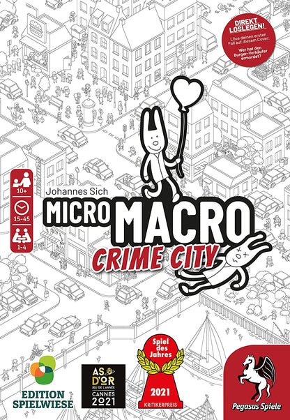 MicroMacro : Crime City Board Game - WiredVillage Games - Pegasus Spiele