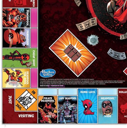 MONOPOLY Marvel Deadpool Collector's Edition Board Game - WiredVillage Games - Monopoly